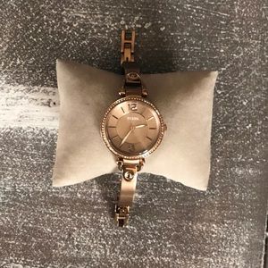 FOSSIL unique bronze colored watch!